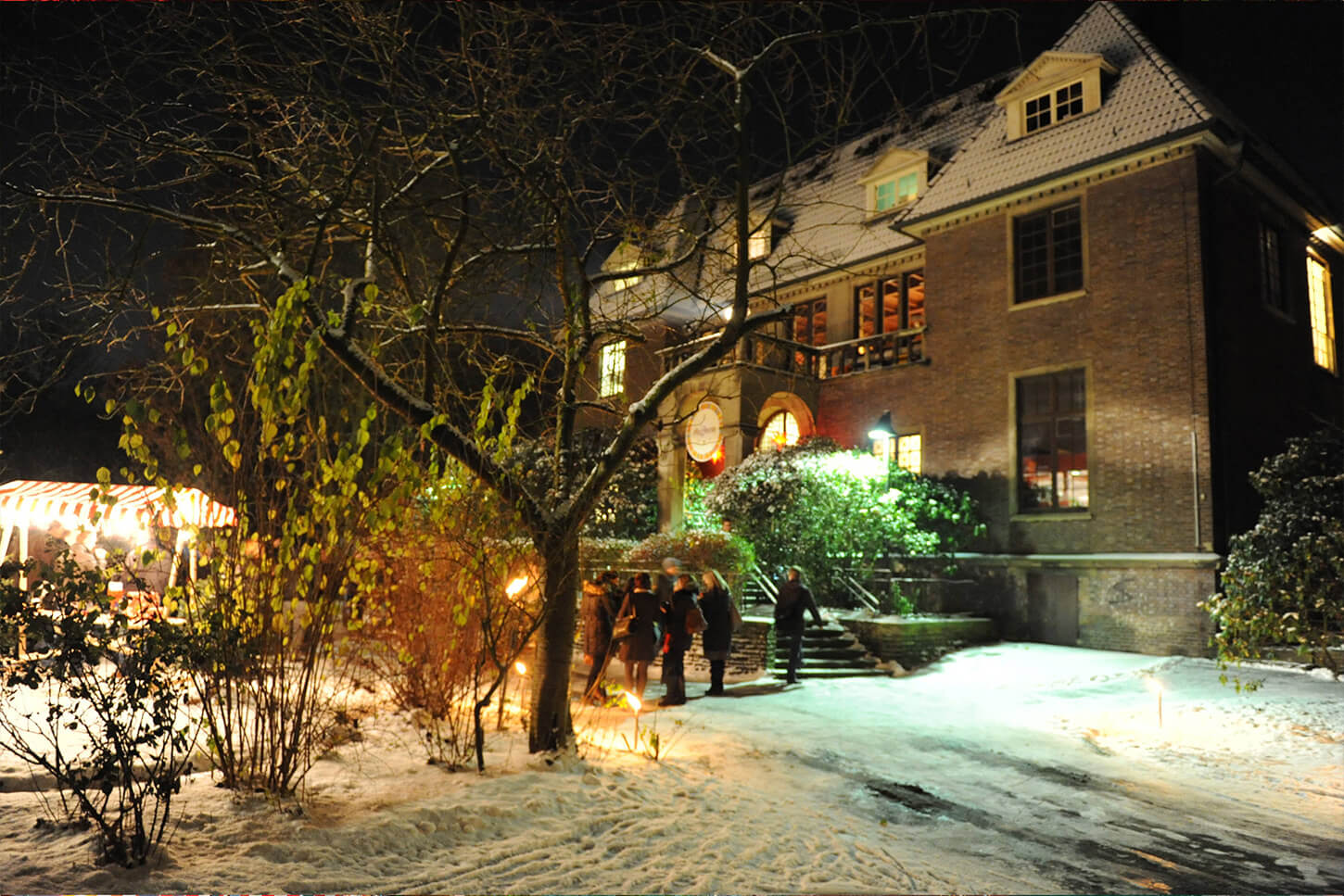 Villa Mignon Weihnachtsfeiern Location Hamburg winterliche Stimmung